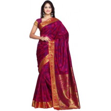 Deals, Discounts & Offers on Women Clothing - Varkala Silk Sarees Woven Kanjivaram Handloom Art Silk Sari