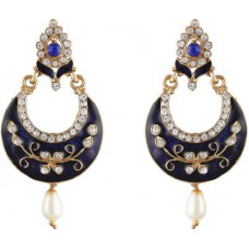 Deals, Discounts & Offers on Women - Aaishwarya Meena Crystal Alloy Chandbali Earring