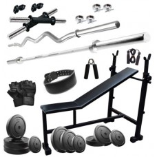 Deals, Discounts & Offers on Sports - FITZON  Home Gym,Bench, plain rod  Curl Rod