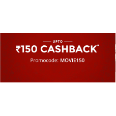 Deals, Discounts & Offers on Entertainment - Upto Rs.150 Cashback Off on Movie Tickets 