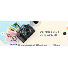 Deals, Discounts & Offers on Cameras - Upto 30% off on Wide Range Of DSLRs
