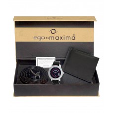 Deals, Discounts & Offers on Men - Flat 52% off on Ego by Maxima Analog Men's Watch with Wallet and Belt