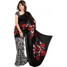 Deals, Discounts & Offers on Women Clothing - Flat 67% off on Heena Printed Bollywood Georgette Sari