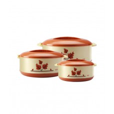Deals, Discounts & Offers on Kitchen Containers - Flat 33% Off on Milton Orchid Junior Casserole Set - 3 Pcs