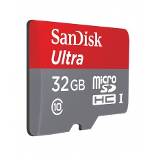 Deals, Discounts & Offers on Mobile Accessories - Flat 25% Off on SanDisk Ultra MicroSDHC 32GB UHS-I Class 10 Memory Card With Adapter