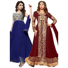 Deals, Discounts & Offers on Women Clothing - All Below Rs. 999 Salwar Suit Combo