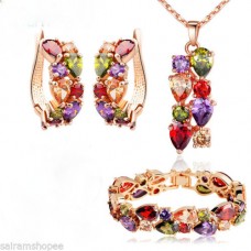 Deals, Discounts & Offers on Women - SWAROVSKI ELEMENTS Zircon Bracelet Bangles earring pendant necklace 