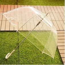 Deals, Discounts & Offers on Women - Beautiful Transparent Umbrella Long Handle Clear Dome 