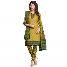 Deals, Discounts & Offers on Women Clothing - Salwar Studio Mehandi Synthetic Floral Geometric 
