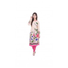 Deals, Discounts & Offers on Women Clothing - The Style Story Beige Cotton Designer Kurti