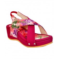Deals, Discounts & Offers on Foot Wear - Crayon&Collection Pink Wedges Heels
