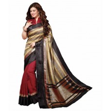 Deals, Discounts & Offers on Women Clothing - Dressy Multicoloured Bhagalpuri Silk Saree