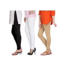 Deals, Discounts & Offers on Women Clothing - Tjaggies Multicolor Cotton Lycra Leggings
