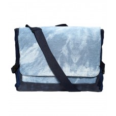 Deals, Discounts & Offers on Accessories - Kiara Blue Canvas Messenger Bag