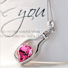 Deals, Discounts & Offers on Women - New fashion Hot Summer  lady Heart crystal necklace jewelry