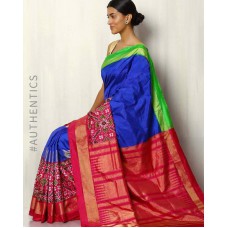 Deals, Discounts & Offers on Women Clothing - Handwoven Pure Silk Pochampally Ikat Saree