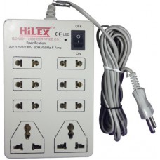 Deals, Discounts & Offers on Electronics - Hilex HE PL 6616 8 Wall Mount Surge Protector