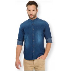 Deals, Discounts & Offers on Men Clothing - HIGHLANDER Men's Solid Casual Dark Blue Shirt
