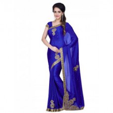 Deals, Discounts & Offers on Women Clothing - Upto 78% off on New letest jacquard blue saree