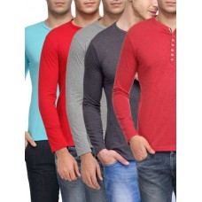 Deals, Discounts & Offers on Men Clothing - set of 5 polycotton t-shirt offer