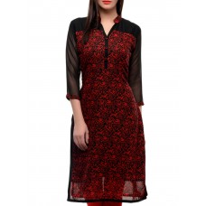 Deals, Discounts & Offers on Women Clothing - Flat 30% off on red and black printed kurta