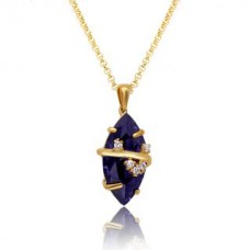 Deals, Discounts & Offers on Women - Mahi Crystal Blue Vine Gold Plated Pendant