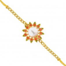 Deals, Discounts & Offers on Home Decor & Festive Needs - Sri Jagdamba Pearls Flower Rakhi