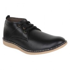 Deals, Discounts & Offers on Foot Wear - San Vertino Mens Synthetic Leather Black Casual Shoes