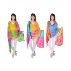 Deals, Discounts & Offers on Women Clothing - Veera Paridhaan Combo of Silk Dupattas-
