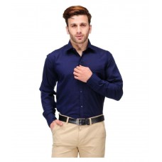 Deals, Discounts & Offers on Men Clothing - Unique for men Navy Formal Slim Fit Shirt