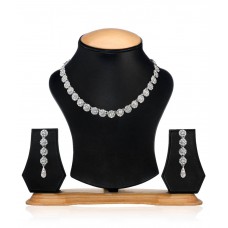 Deals, Discounts & Offers on Women - Zaveri Pearls Silver Alloy Necklace Set