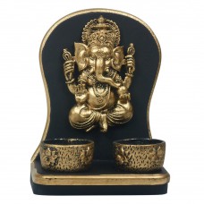 Deals, Discounts & Offers on Home Decor & Festive Needs - Archies Polyresin Ganesha Candle Holder 
