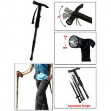 Deals, Discounts & Offers on Sports - Hiking Pole With 9-led Trekking Pole Walking Stick