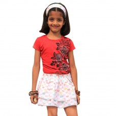Deals, Discounts & Offers on Kid's Clothing - Shoppertree White Butterfly Skirt with Panty