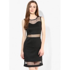 Deals, Discounts & Offers on Women Clothing - Tagd New York Black Colored Printed Shift Dress