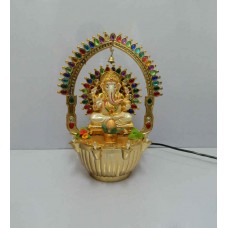 Deals, Discounts & Offers on Home Appliances - Tu Casa Gold Plastic Electric Ganesha Chakra Revolving Diya