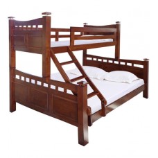 Deals, Discounts & Offers on Furniture - McLiam Queen Bunk Bed in Walnut Finish by Mollycoddle