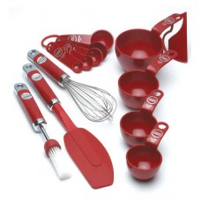 Deals, Discounts & Offers on Home Improvement - KitchenAid Stainless Steel Empire Red Baking Tools Set 