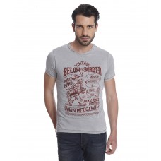 Deals, Discounts & Offers on Men - Jack & Jones Grey Half Sleeves T-Shirt