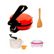 Deals, Discounts & Offers on Home & Kitchen - Matangi Red Colour Stainless Steel Roti Maker Combo