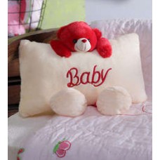 Deals, Discounts & Offers on Baby & Kids - Novel Teddy Side Baby Pillow in Cream