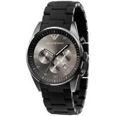 Deals, Discounts & Offers on Men - Emporio Armani AR-5889, Full Black Silicone Chronograph watch