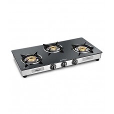 Deals, Discounts & Offers on Home & Kitchen - Sunflame Diamond 3B SS- GT 3 Burner Gas Stove Toughened Glass Top