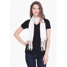 Deals, Discounts & Offers on Women - FLAWLESS WHITE SCARF
