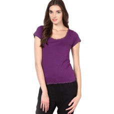 Deals, Discounts & Offers on Women Clothing - Vero Moda Purple Solid Top