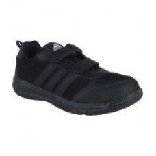 Deals, Discounts & Offers on Foot Wear - Adidas Black Sport Shoes For Kids