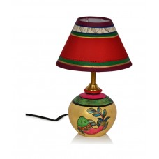 Deals, Discounts & Offers on Home Appliances - ExclusiveLane Madhubani Matki Table Lamp In Terracotta