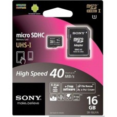 Deals, Discounts & Offers on Mobile Accessories - Sony Micro Sd Card 16 Gb With Sd Card Adapter