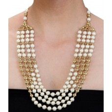 Deals, Discounts & Offers on Earings and Necklace - Shilpi Handicrafts Four Row Designer Pearl Necklace