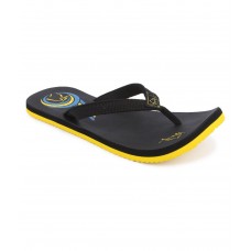 Deals, Discounts & Offers on Foot Wear - Vens Black & Yellow Flip Flops